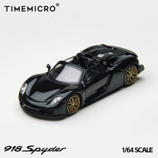 [ETA:  Nov 2025 ] Time Model 1/64 918 Spyder - Black with Gold Rims