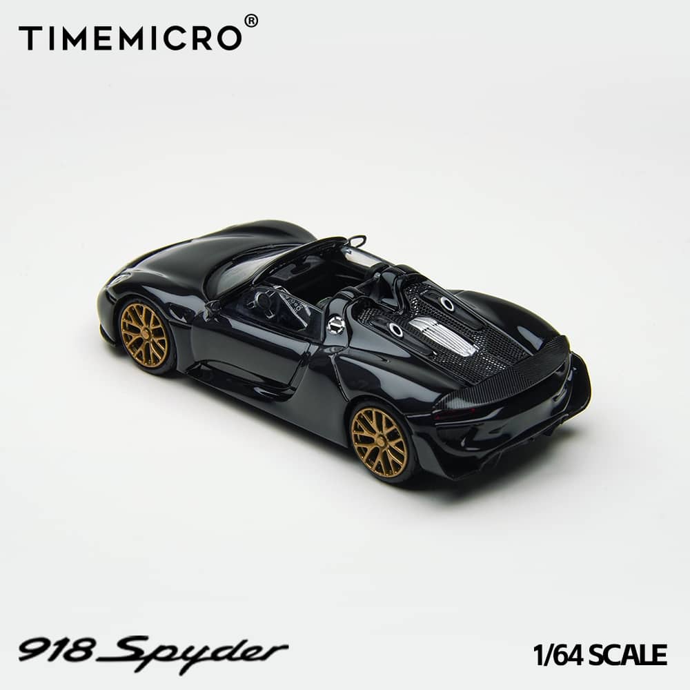 [ETA:  Nov 2025 ] Time Model 1/64 918 Spyder - Black with Gold Rims