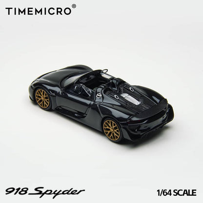 [ETA:  Nov 2025 ] Time Model 1/64 918 Spyder - Black with Gold Rims