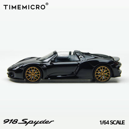 [ETA:  Nov 2025 ] Time Model 1/64 918 Spyder - Black with Gold Rims