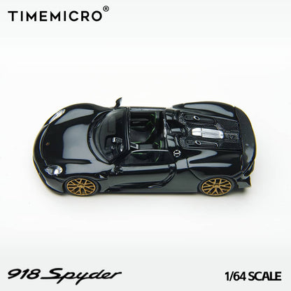 [ETA:  Nov 2025 ] Time Model 1/64 918 Spyder - Black with Gold Rims