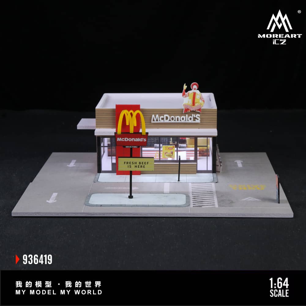 [ETA:  Nov 2025 ] MoreArt 1/64 McDonald`s Theme (MO936419)
Size: 30 x 30 x 11.5cm
