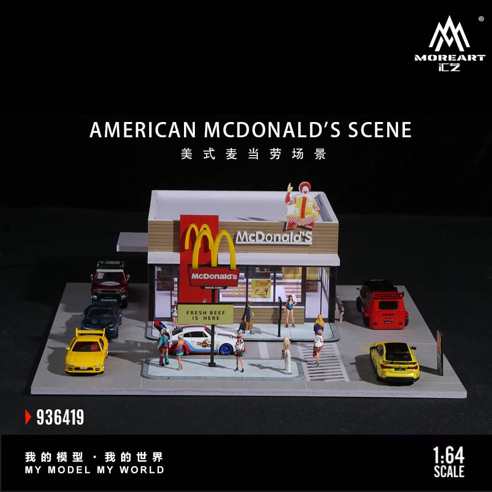 [ETA:  Nov 2025 ] MoreArt 1/64 McDonald`s Theme (MO936419)
Size: 30 x 30 x 11.5cm