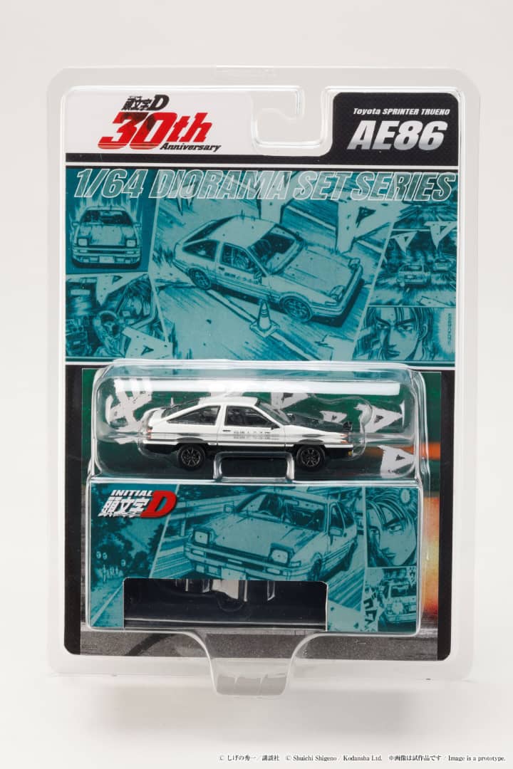 [ETA:  Mar 2026 ] Hobby Japan 1/64 Sprinter Trueno AE86 Takumi Fujiwara vs Tomoyuki Tachi Green (Initial D 30th Anniversary Diorama Set Series)