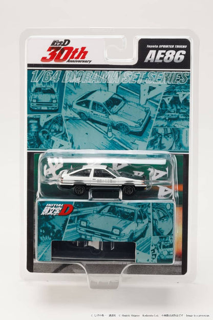 [ETA:  Mar 2026 ] Hobby Japan 1/64 Sprinter Trueno AE86 Takumi Fujiwara vs Tomoyuki Tachi Green (Initial D 30th Anniversary Diorama Set Series)
