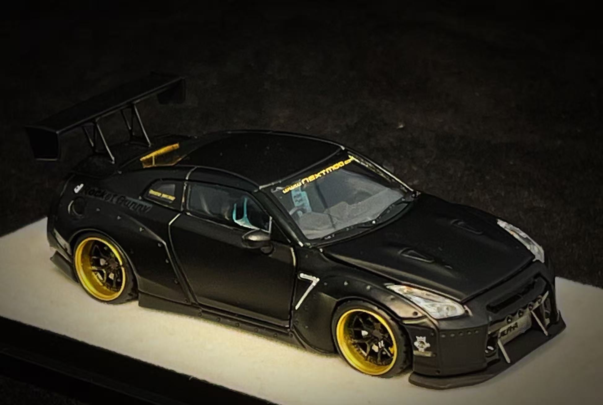 PGM 1/64 Pandem Rocket Bunny GT-R R35 - Matte Black – Black Ice