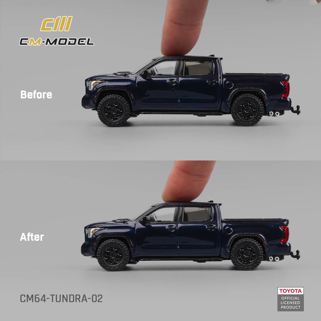 [ETA:  Jan 2026 ] CM Model 1/64 Toyota Tundra PickUp MK3 XK70 TRD Pro Metallic Blue