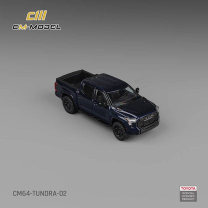 [ETA:  Jan 2026 ] CM Model 1/64 Toyota Tundra PickUp MK3 XK70 TRD Pro Metallic Blue