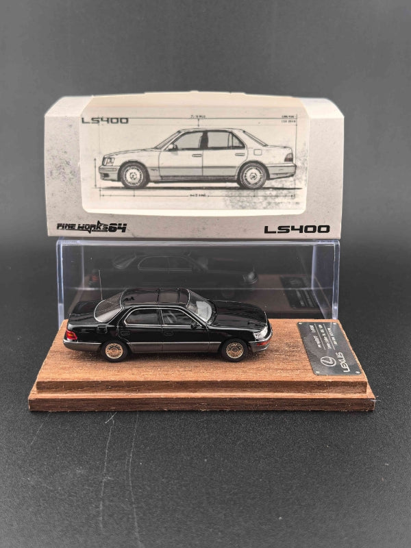 [ETA:  Oct 2025 ] Fine Works 1/64 Lexus LS400 XF10 (UCF10) Black-Grey
