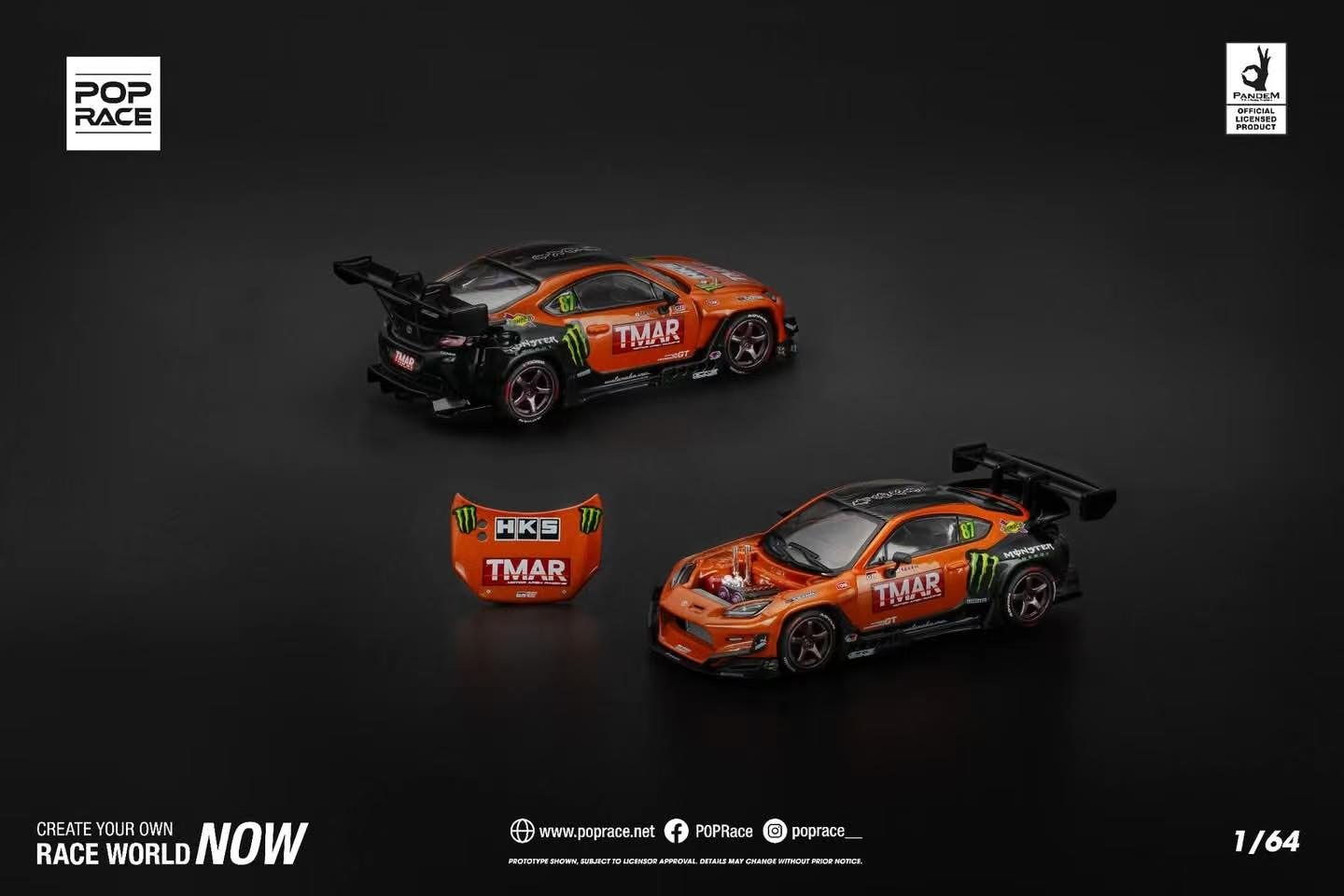 [ETA:  Feb 2026 ] Pop Race 1/64 Pandem GR86  Rocket Bunny Modified - Daigo Saito FDJ 2022 (PR640265)