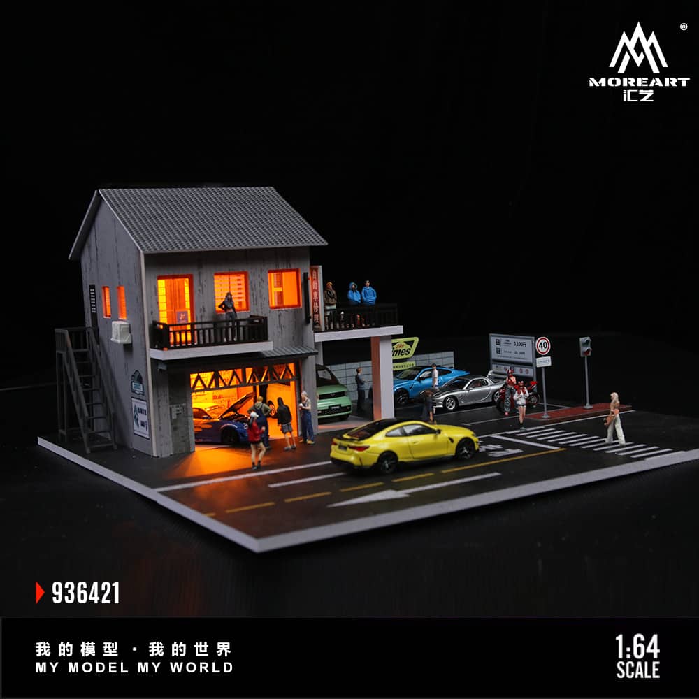 [ETA:  Dec 2025 ] MoreArt 1/64 Japanese Auto Repair Shop (MO936421) 
Size: 30 x 30 x 15cm