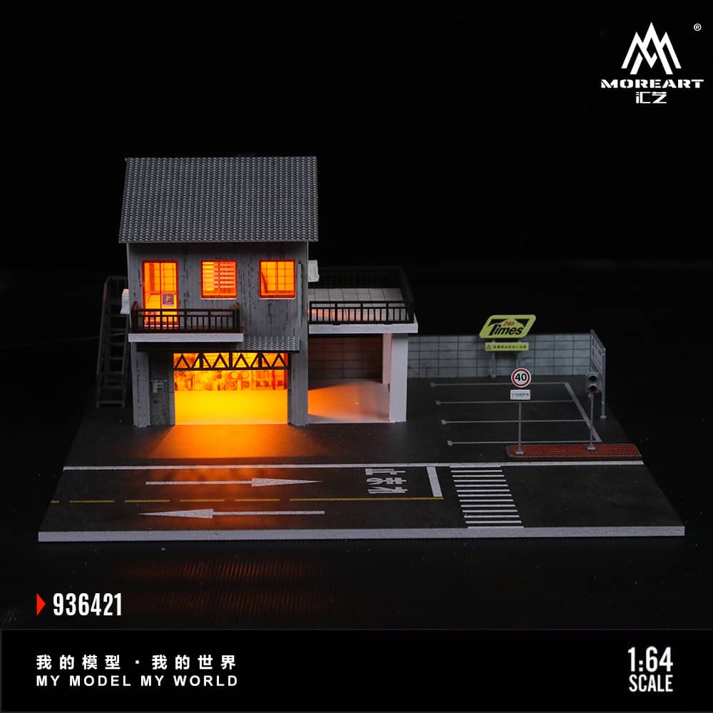[ETA:  Dec 2025 ] MoreArt 1/64 Japanese Auto Repair Shop (MO936421) 
Size: 30 x 30 x 15cm