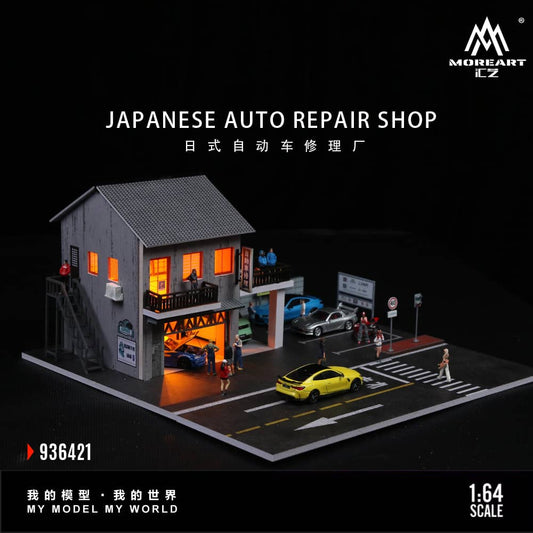 [ETA:  Dec 2025 ] MoreArt 1/64 Japanese Auto Repair Shop (MO936421) 
Size: 30 x 30 x 15cm