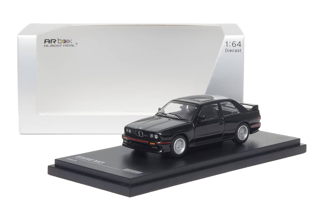 [ETA:  Jan 2026 ] AR Box 1/64 BMW 3 Series M3 E30 Sedan Black (630101001)