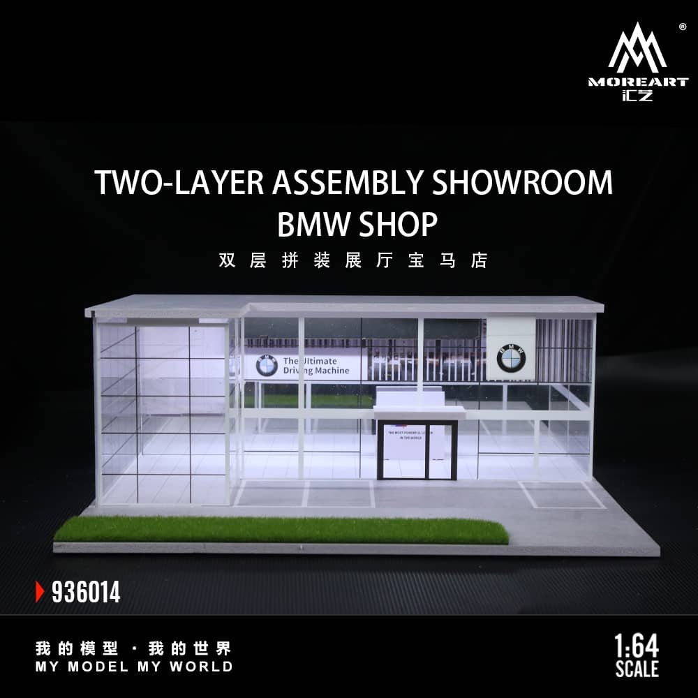 [ETA:  Dec 2025 ] MoreArt 1/64 BMW Showroom (MO936014)
Size: 30 x 30 x 11.5cm