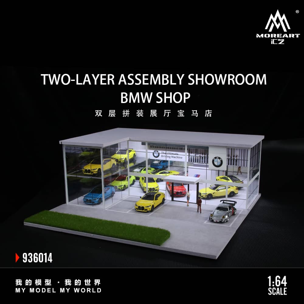 [ETA:  Dec 2025 ] MoreArt 1/64 BMW Showroom (MO936014)
Size: 30 x 30 x 11.5cm