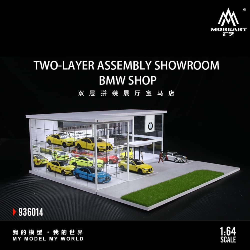 [ETA:  Dec 2025 ] MoreArt 1/64 BMW Showroom (MO936014)
Size: 30 x 30 x 11.5cm