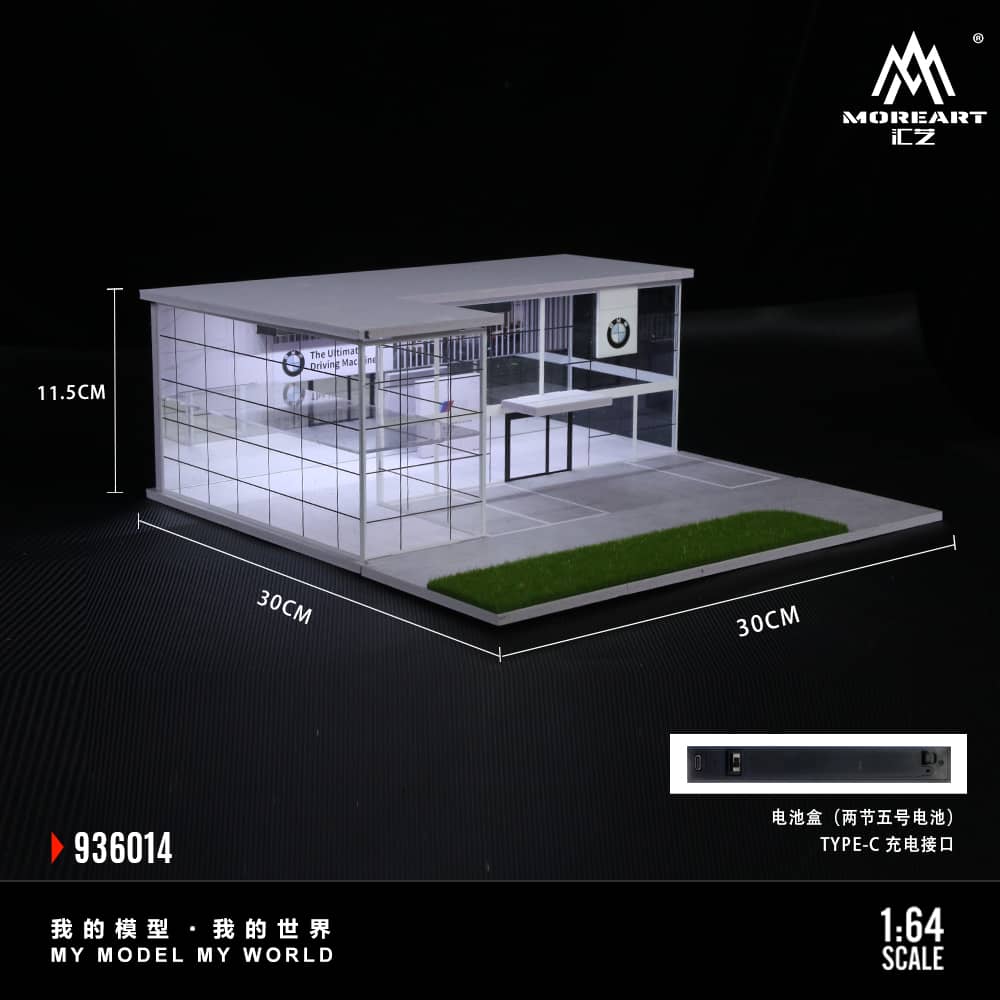 [ETA:  Dec 2025 ] MoreArt 1/64 BMW Showroom (MO936014)
Size: 30 x 30 x 11.5cm