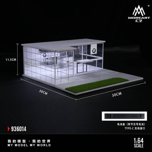 [ETA:  Dec 2025 ] MoreArt 1/64 BMW Showroom (MO936014)
Size: 30 x 30 x 11.5cm