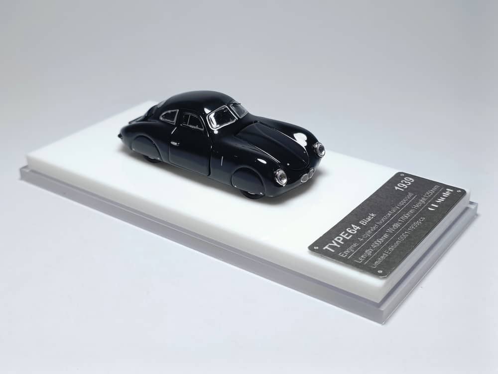 [ETA:  Dec 2025 ] Old Time Model 1/64 Porsche Type 64 (60K10) 1939 Black