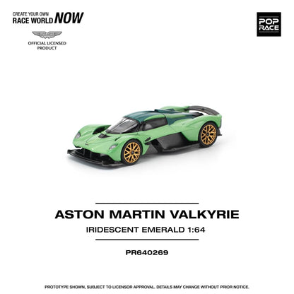 [ETA:  May 2026 ] Pop Race 1/64 Aston Martin Valkyrie - Iridescent Emerald (PR640269)