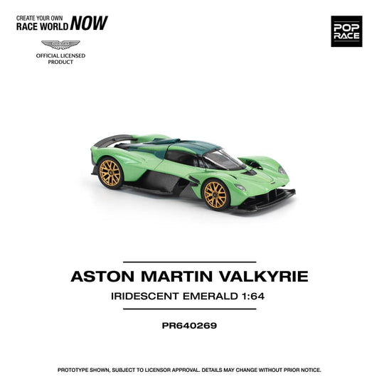 [ETA:  May 2026 ] Pop Race 1/64 Aston Martin Valkyrie - Iridescent Emerald (PR640269)