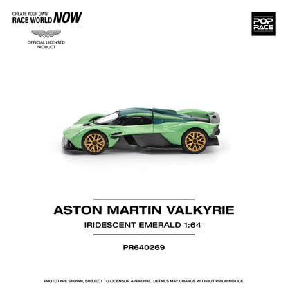 [ETA:  May 2026 ] Pop Race 1/64 Aston Martin Valkyrie - Iridescent Emerald (PR640269)