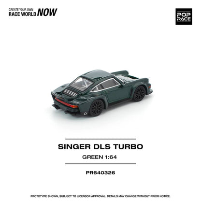 [ETA:  May 2026 ] Pop Race 1/64 Singer 911 DLS Turbo (964) Road Edition - Green (PR640326)