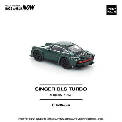 [ETA:  May 2026 ] Pop Race 1/64 Singer 911 DLS Turbo (964) Road Edition - Green (PR640326)