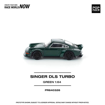 [ETA:  May 2026 ] Pop Race 1/64 Singer 911 DLS Turbo (964) Road Edition - Green (PR640326)