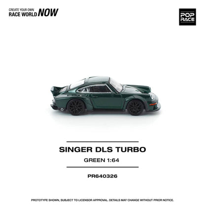 [ETA:  May 2026 ] Pop Race 1/64 Singer 911 DLS Turbo (964) Road Edition - Green (PR640326)