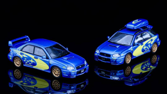 [ETA:  Oct 2025 ] Furuya 1/64 Impreza Mk2 WRX STi Blobeye - Blue Rally with Gold Rims