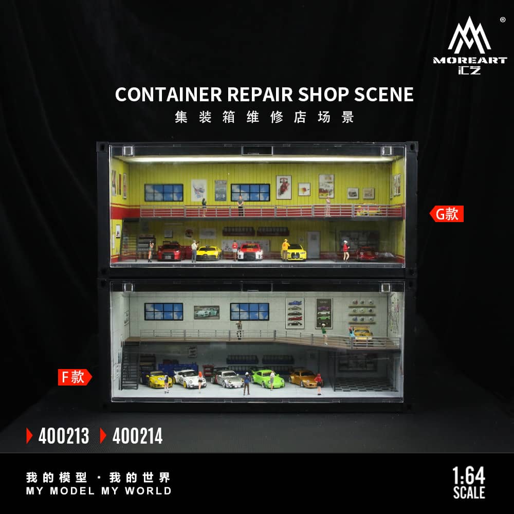 [ETA:  Dec 2025 ] MoreArt 1/64 ABS Container - Maintenance Theme Livery 
Size: 38.7 x 16 x 16.5cm