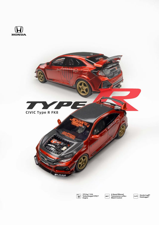 [ETA:  Jan 2026 ] Nice Auto 1/64 Civic FK8 Type-R Metallic Red [Resin]