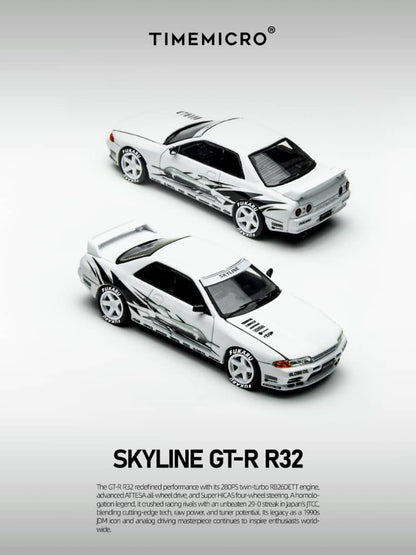 [ETA:  Jan 2026 ] Time Micro 1/64 Skyline GT-R R32 GTA Los Santos Livery -  White