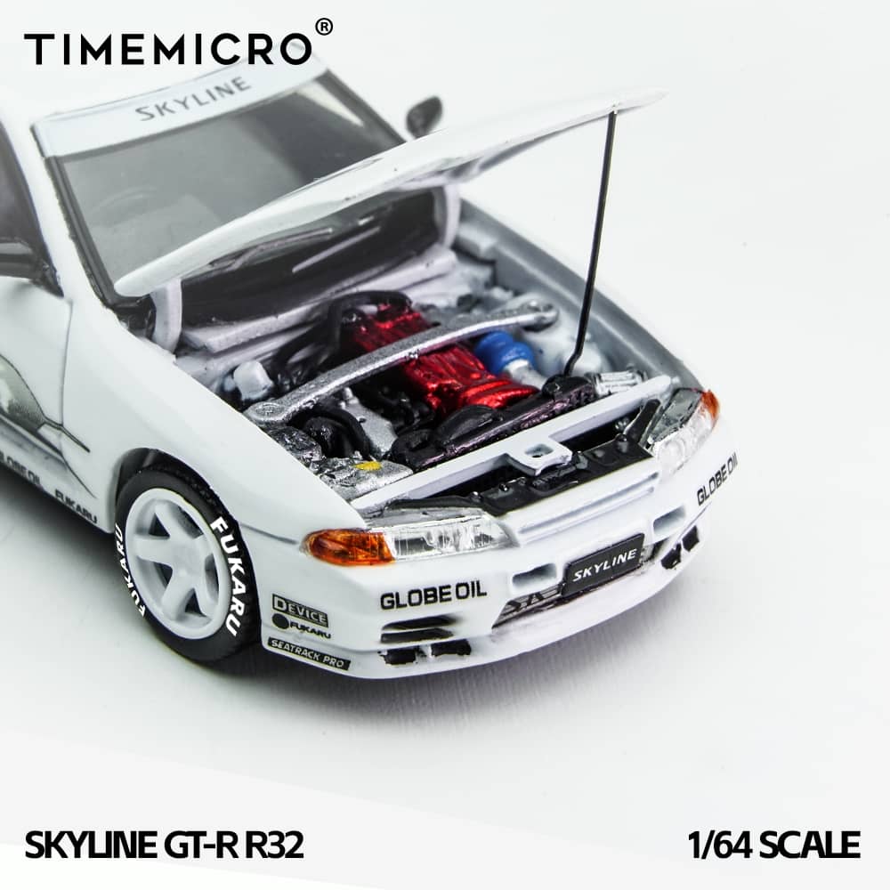 [ETA:  Jan 2026 ] Time Micro 1/64 Skyline GT-R R32 GTA Los Santos Livery -  White