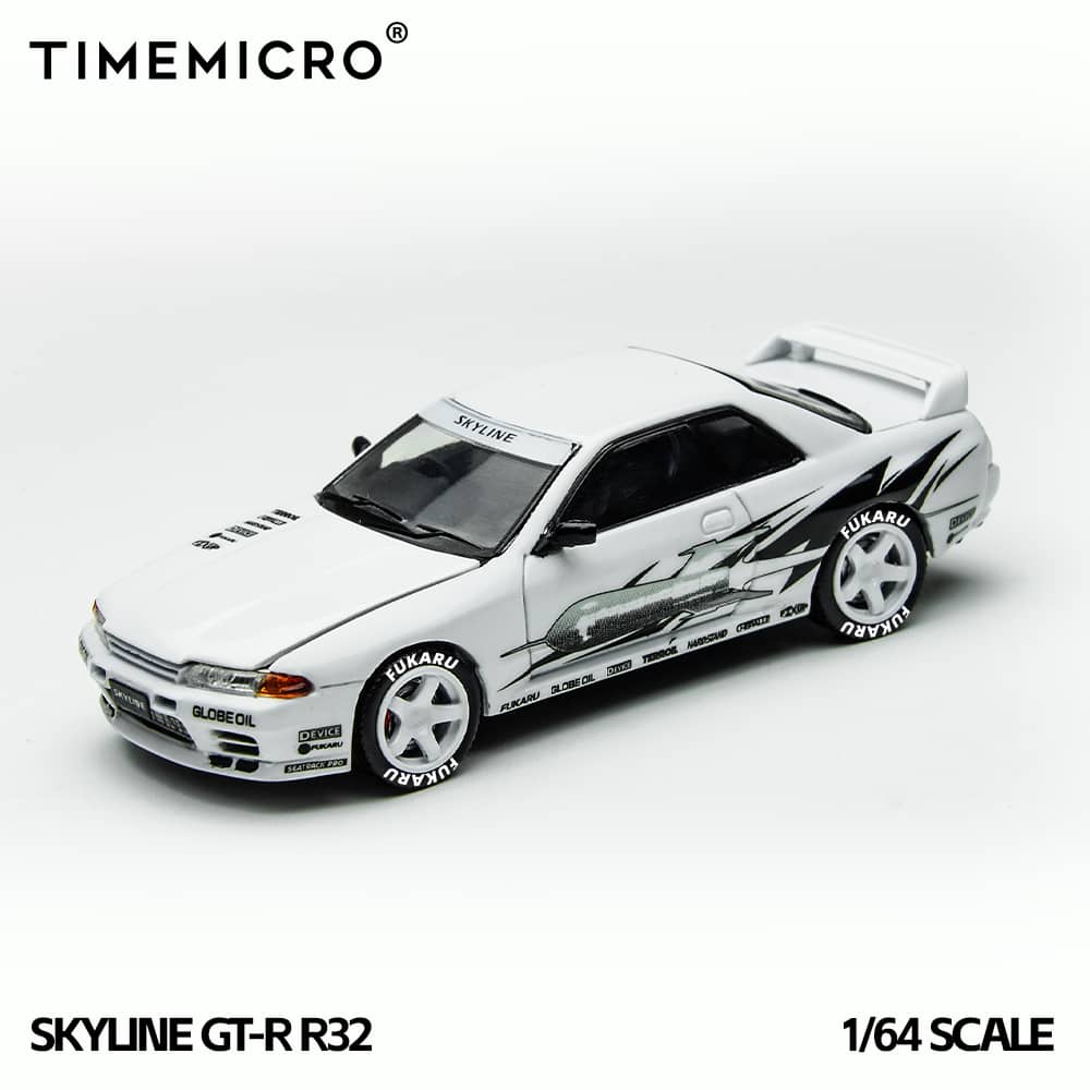 [ETA:  Jan 2026 ] Time Micro 1/64 Skyline GT-R R32 GTA Los Santos Livery -  White