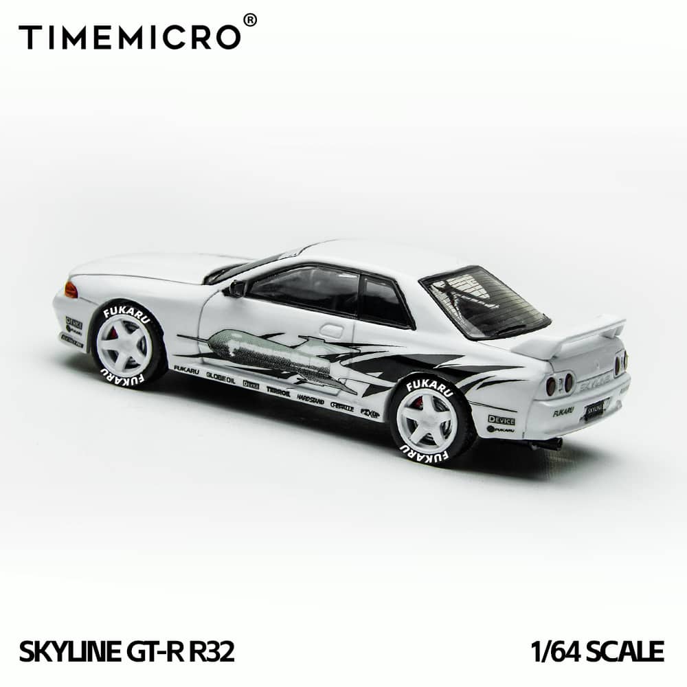 [ETA:  Jan 2026 ] Time Micro 1/64 Skyline GT-R R32 GTA Los Santos Livery -  White