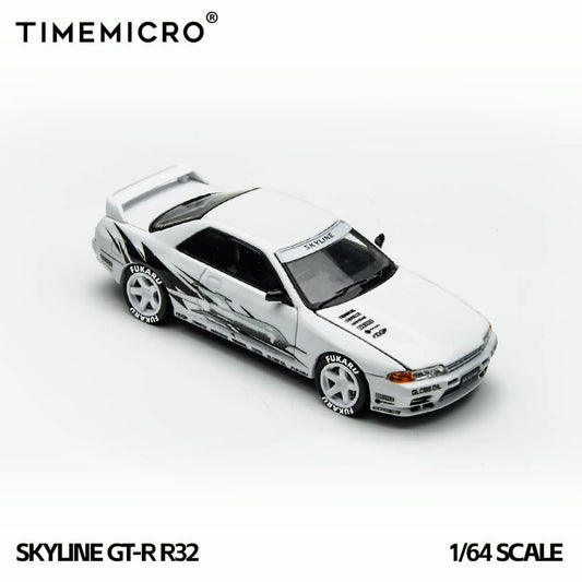 [ETA:  Jan 2026 ] Time Micro 1/64 Skyline GT-R R32 GTA Los Santos Livery -  White