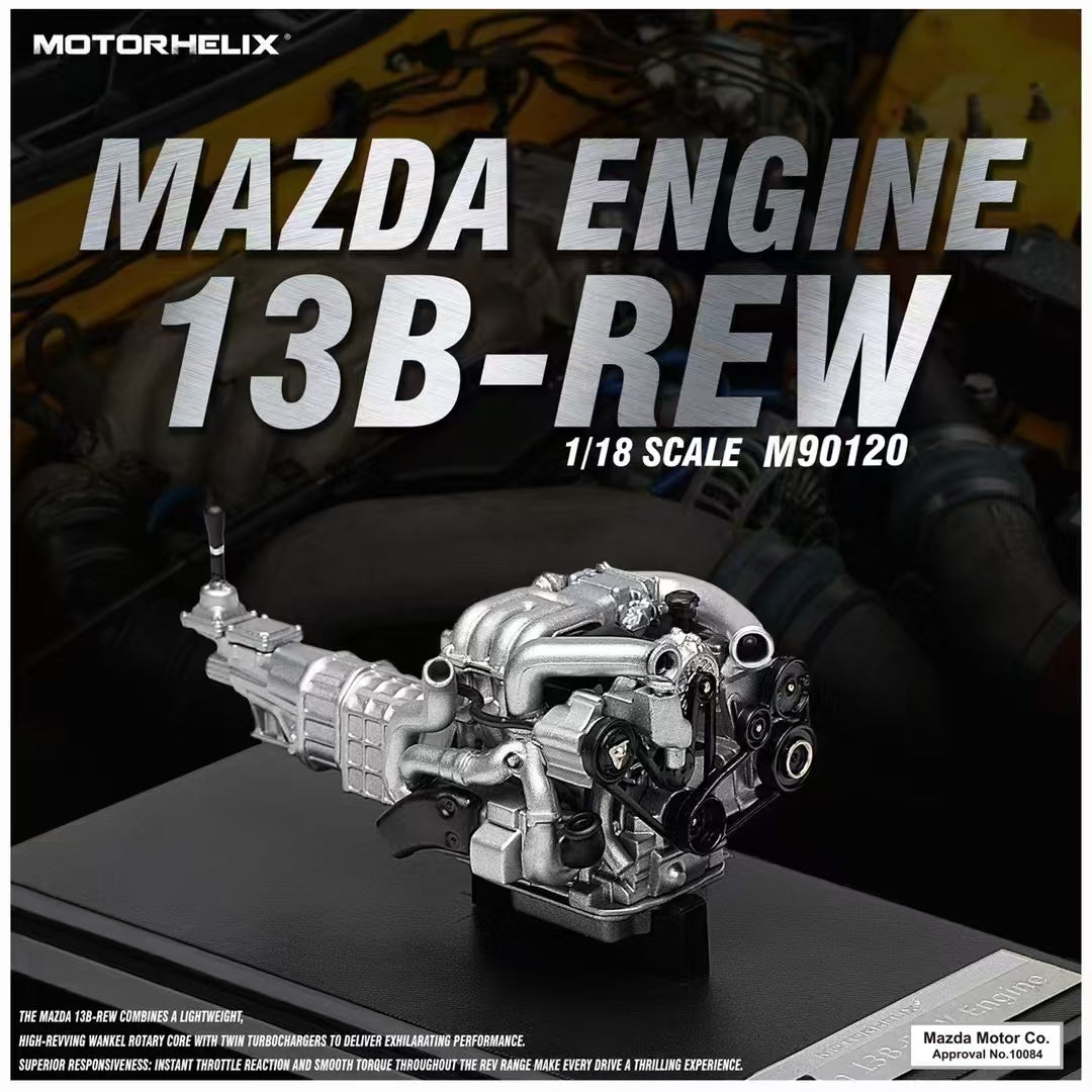 [ETA:  Dec 2025 ] Motorhelix 1/18 ABS Engine Model - Mazda 13B-REW