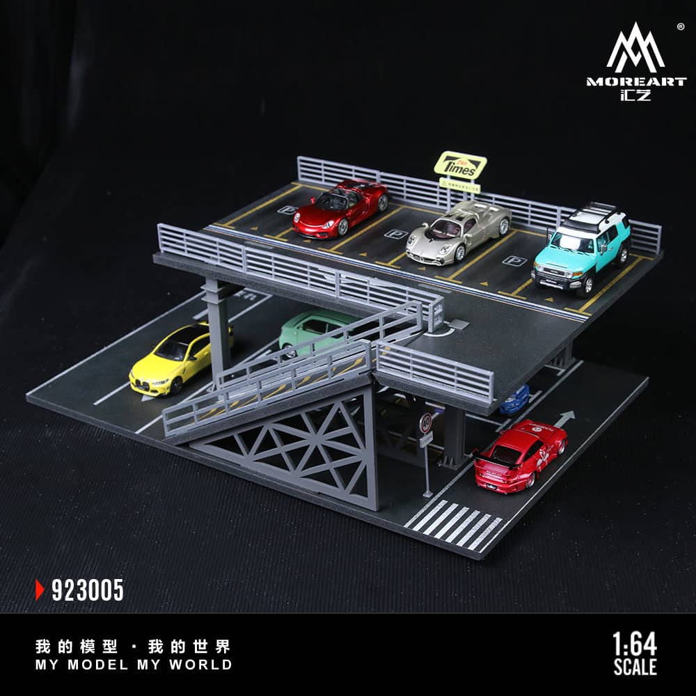 [ETA:  Jan 2026 ] MoreArt 1/64 Steel Frame Platform Parking Lot
Size: 30 x 20 x 12.5cm