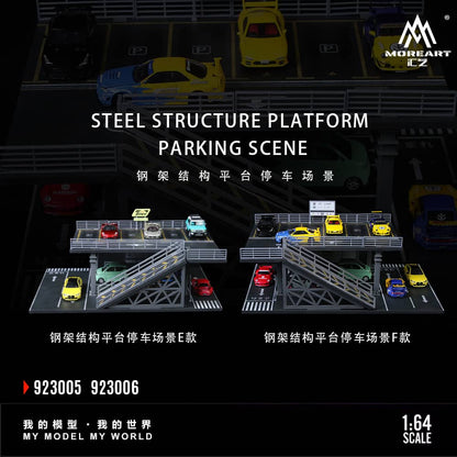 [ETA:  Jan 2026 ] MoreArt 1/64 Steel Frame Platform Parking Lot
Size: 30 x 20 x 12.5cm