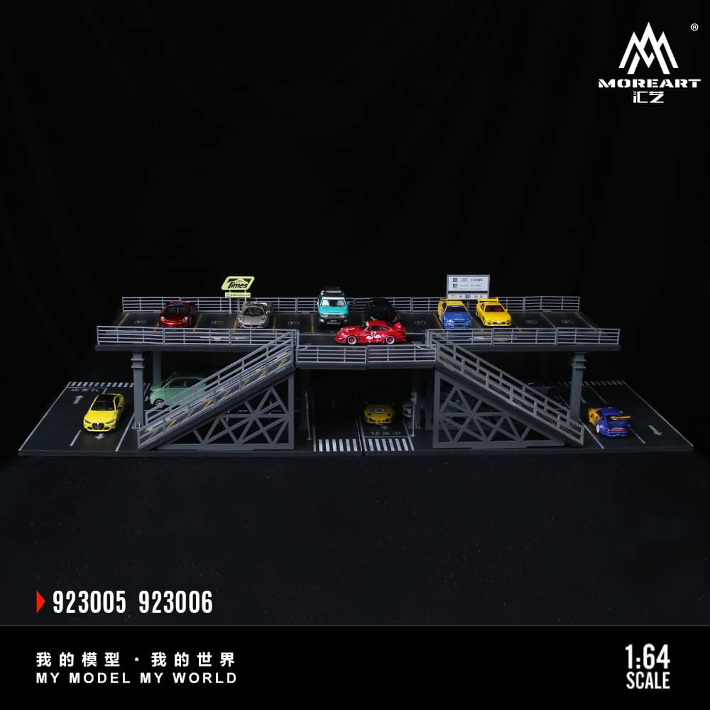 [ETA:  Jan 2026 ] MoreArt 1/64 Steel Frame Platform Parking Lot
Size: 30 x 20 x 12.5cm