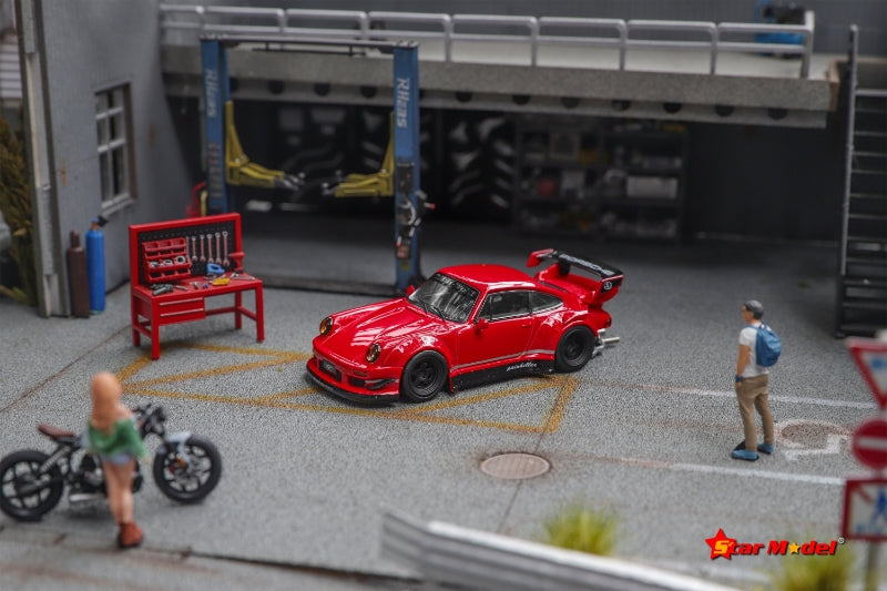 [ETA:  Dec 2025 ] Star Model 1/64 RWB 930 GT Wing with Detailed Exhaust Pipes