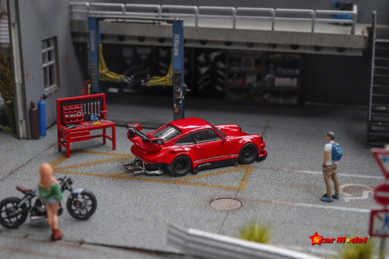 [ETA:  Dec 2025 ] Star Model 1/64 RWB 930 GT Wing with Detailed Exhaust Pipes