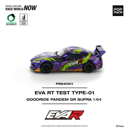 [ETA:  May 2026 ] Pop Race 1/64 GR Supra A90 Pandem Rocket Bunny Modified - Purple EVA Livery