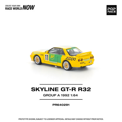 [ETA:  May 2026 ] Pop Race 1/64 Skyline R32 GT-R - Yellow Group A 11# Livery