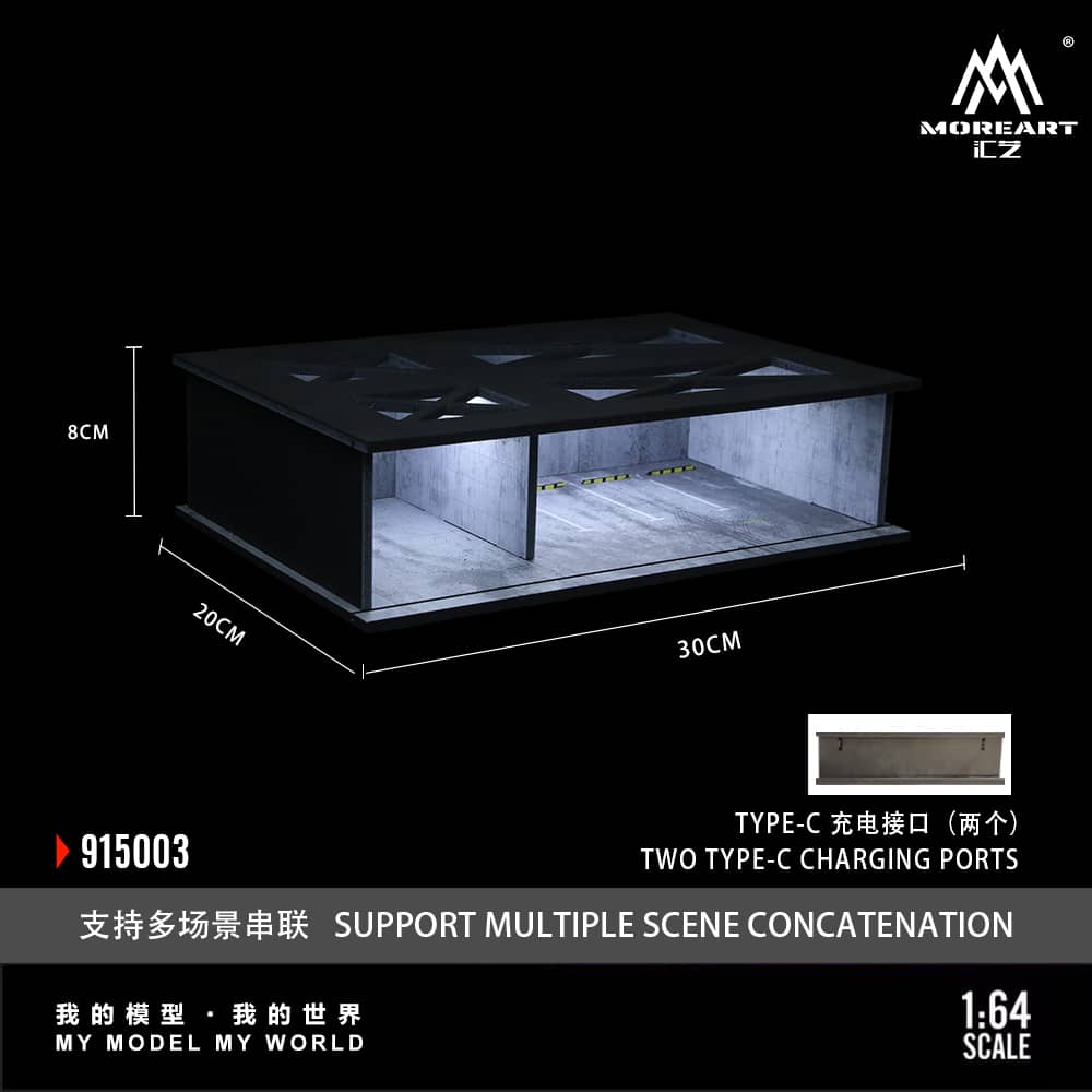 置物 More and More Preorder] MoreArt 1:64 CAR DRIFT TURNTABLE SCENE O1 VERSION