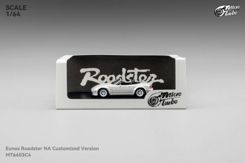[ETA:  Nov 2025 ] Microturbo 1/64 MX-5 Eunos Roadster Pandem Rocket Bunny - Metallic White