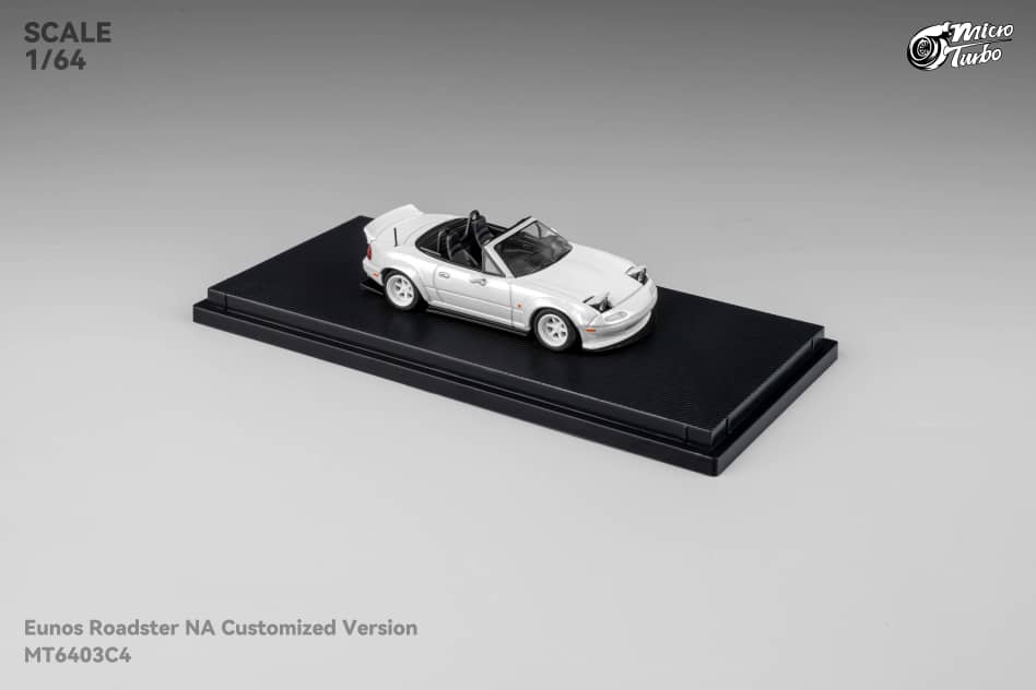 [ETA:  Nov 2025 ] Microturbo 1/64 MX-5 Eunos Roadster Pandem Rocket Bunny - Metallic White